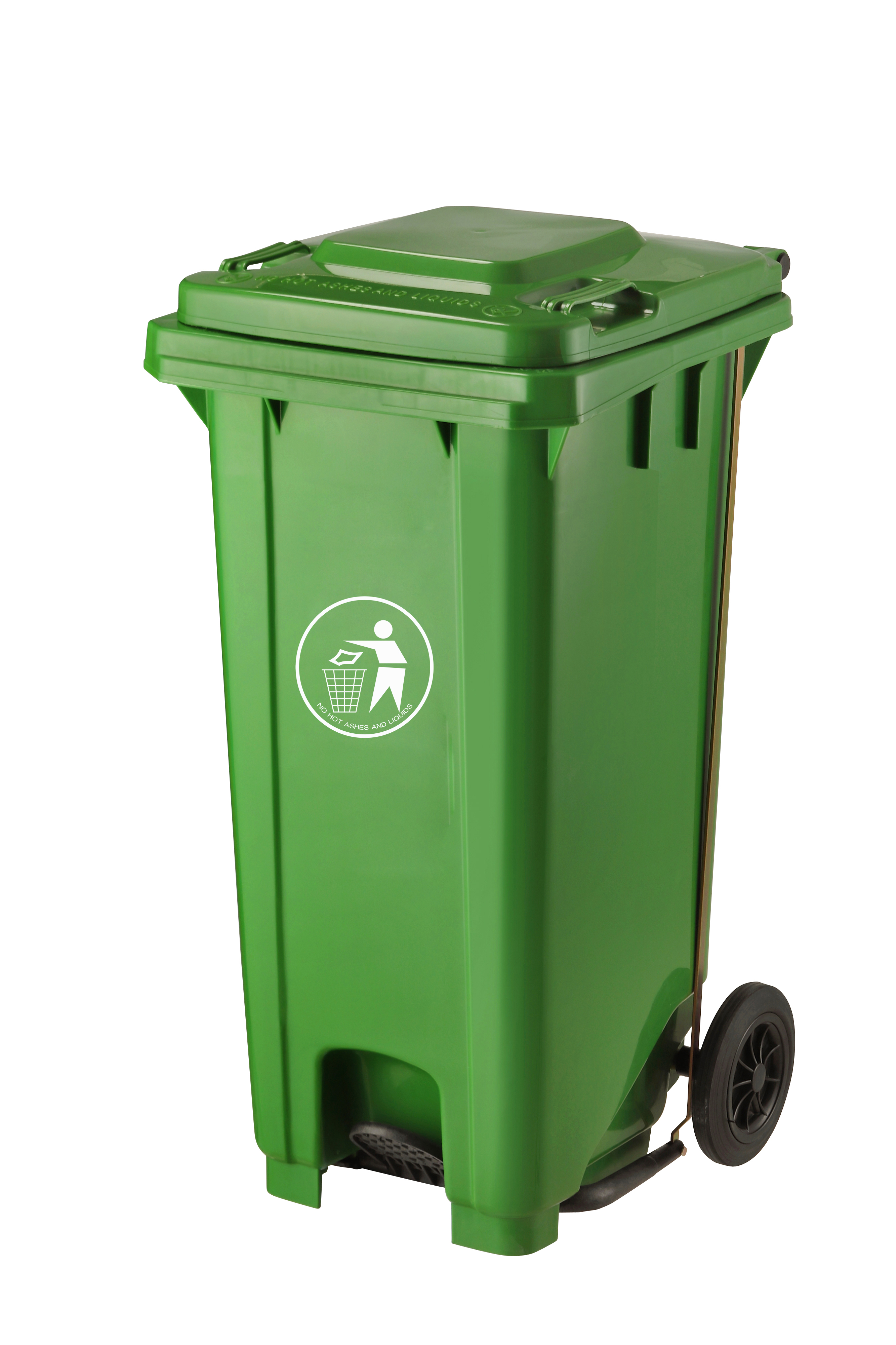 BIDONE BIN GREEN 120L WITH PEDAL