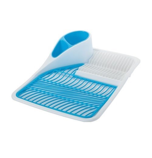 SNIPS PLASTIC DISH RACK BLUE 33X42X11.5CM