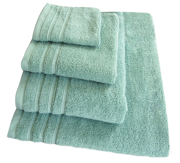 HAND TOWEL LIGHT GREEN FLUFFY 30X30CM 500GSM