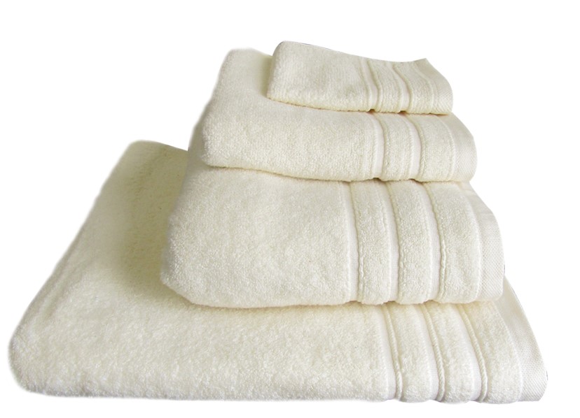 BATH TOWEL IVORY FLUFFY 85X150CM 500GSM