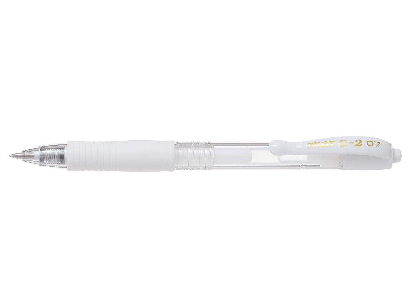 PILOT G2 PASTEL GEL INK ROLLERBALL WHITE