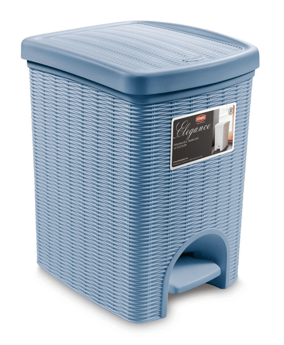 STEFANPLAST ELEGANCE BATHROOM DUSTBIN 6LT BLUE