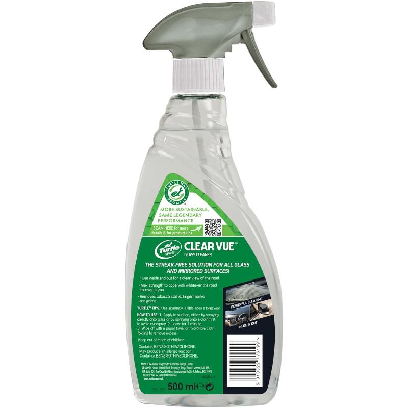 TURTLE WAX CLEARVUE GLASS CLEAN 500ML