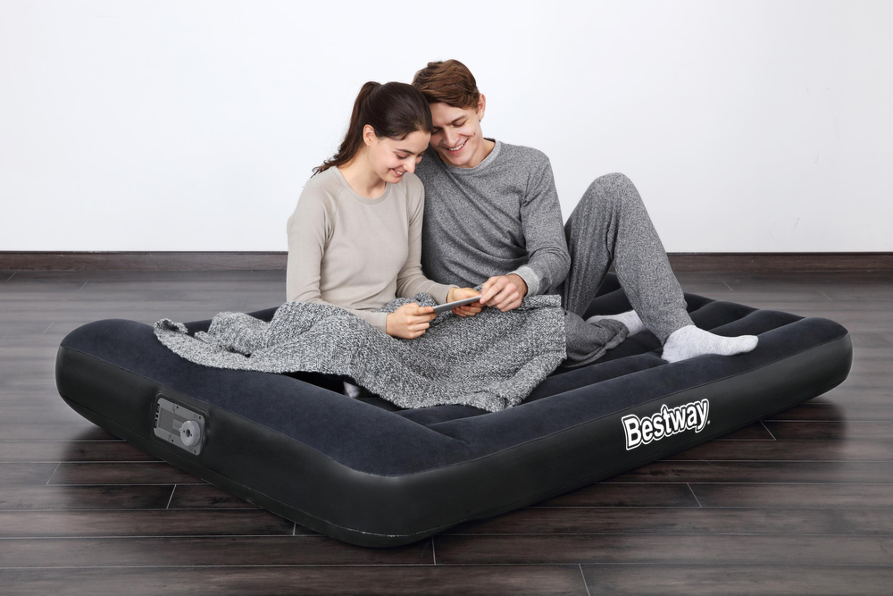 BESTWAY 67462 PREMIUM AIR BED 191X137X30CM WITH PUMP