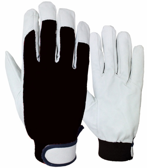 ELTECH GLOVES LEATHER BLACK L