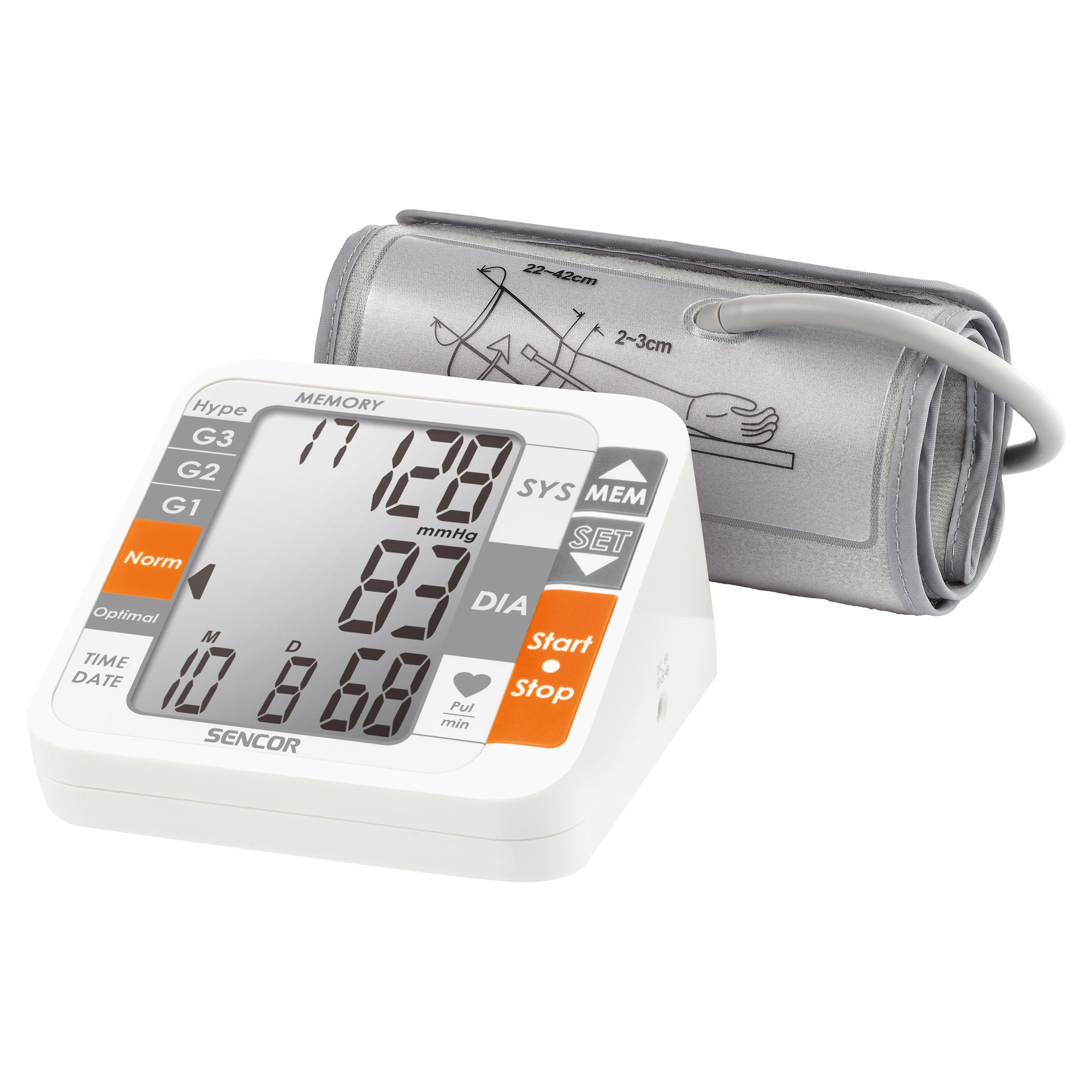 SENCOR SBP690 DIGITAL ARM BLOOD PRESSURE MONITOR