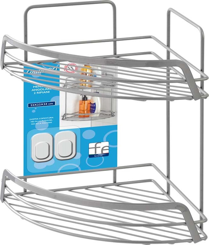 FERIDRAS ANTI DUST / ANTI RUST 2 LEVEL SHELF 22X22X34CM