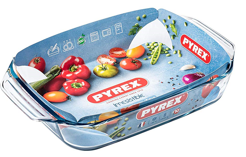 PYREX 406B000 IRRESISTIBLE  ΓΥΑΛΙΝΟ ΟΡΘΟΓΩΝΙΟ ΣΚΕΥΟΣ  ΦΟΥΡΝΟΥ 1,4L