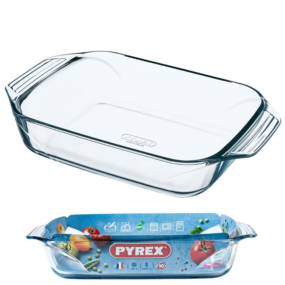 PYREX 406B000 IRRESISTIBLE  ΓΥΑΛΙΝΟ ΟΡΘΟΓΩΝΙΟ ΣΚΕΥΟΣ  ΦΟΥΡΝΟΥ 1,4L