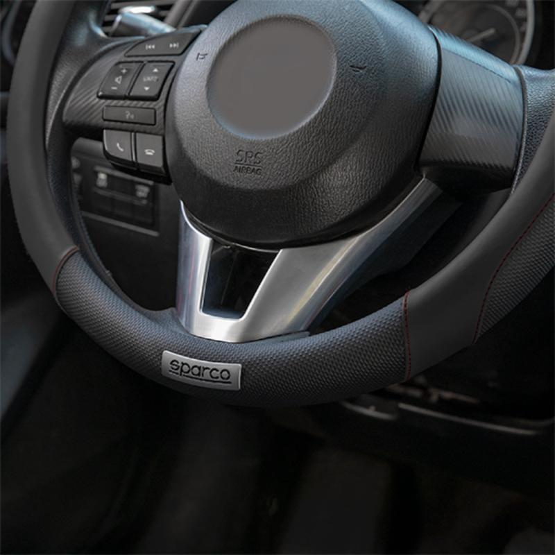 SPARCO STEERING WHEEL COVER PU BLACK SPC1113BK