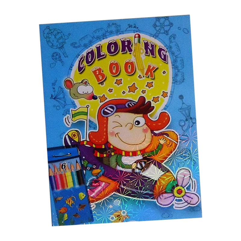 COLORING BOOK & COLORS 80 PAGES