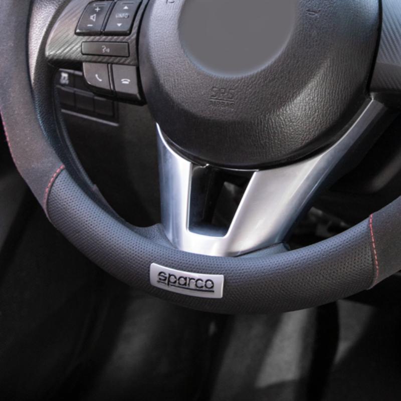 SPARCO STEERING WHEEL COVER SUEDE BLACK SPC1112BK