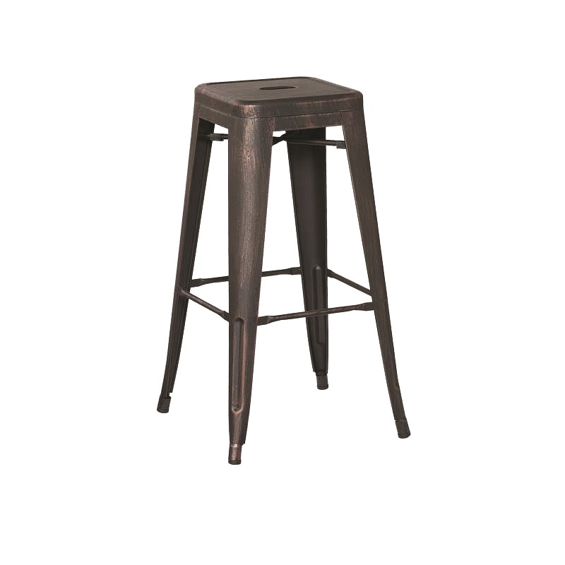 JONES STOOL BLACK 43X43X77CM