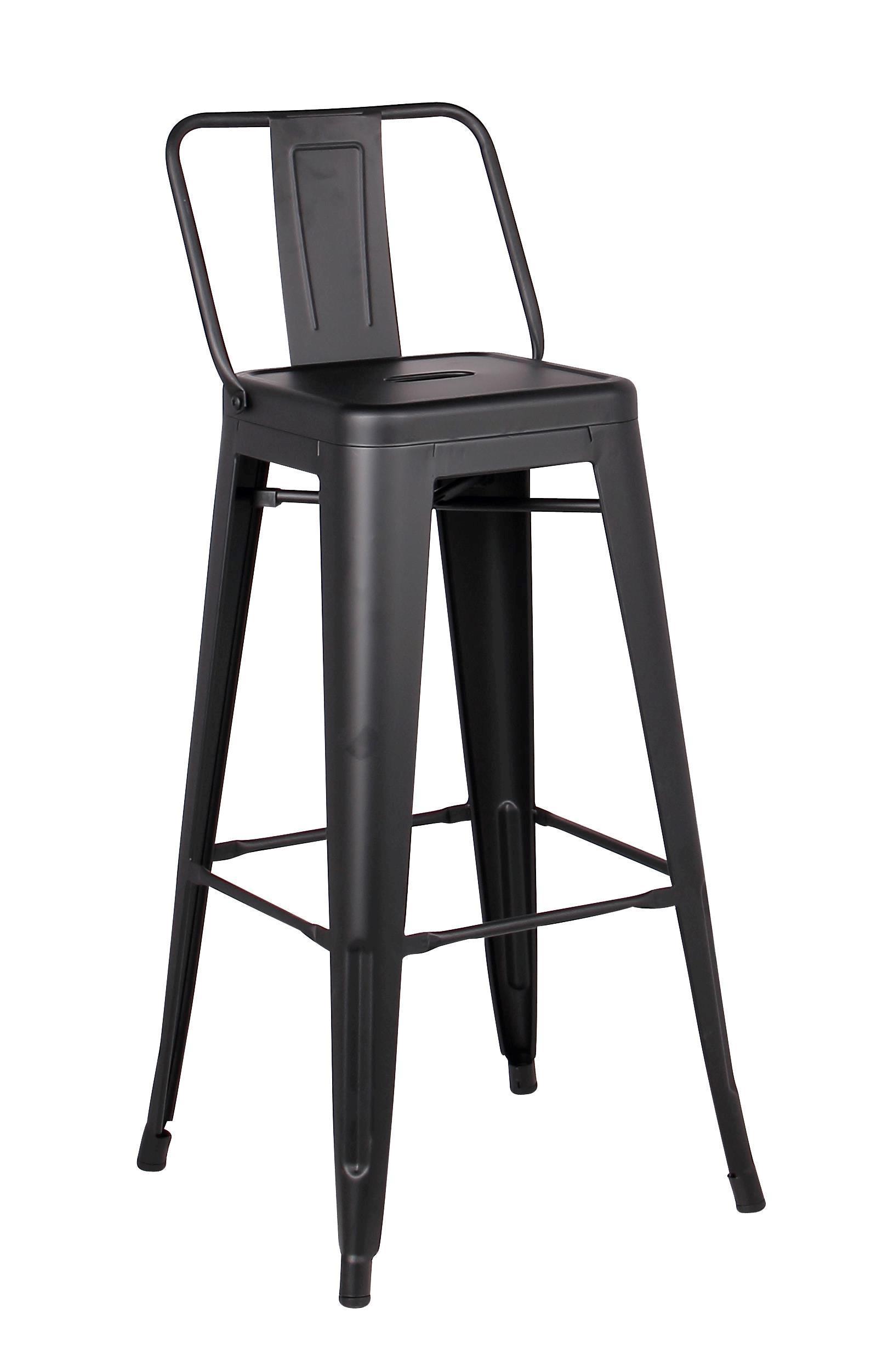 JONES STOOL CHAIR BLACK 43 X 43 X 100CM