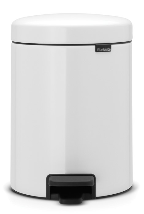 BRABANTIA PEDAL NEWICON BIN 5 LITRE - WHITE