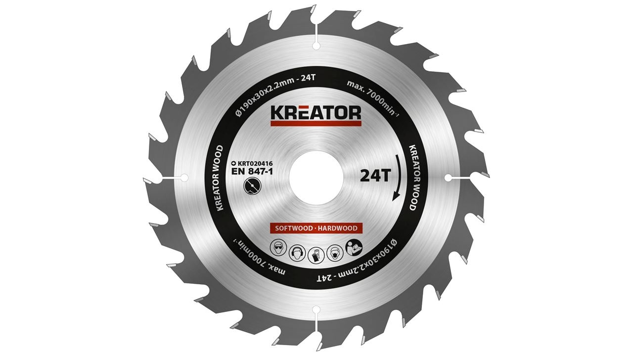 KREATOR SAW BLADE WOOD 190MM24T