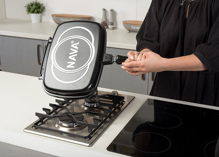 NAVA FUNTZIO DOUBLE GRILL PAN 32CM