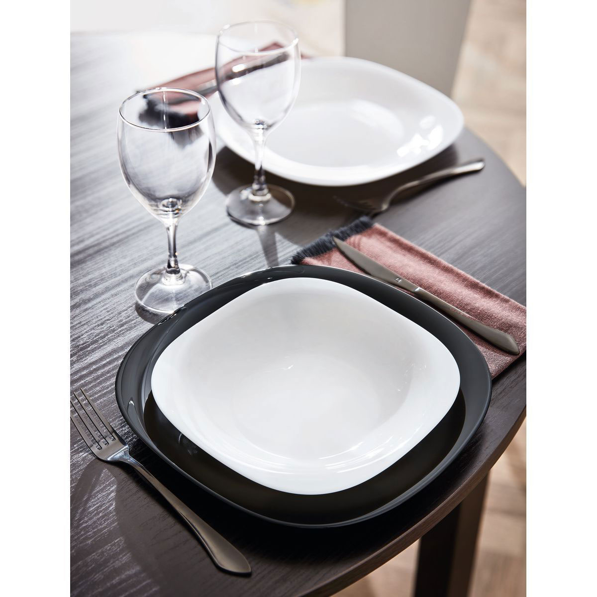 LUMINARC CARINE SOUP PLATE 21CM WHITE