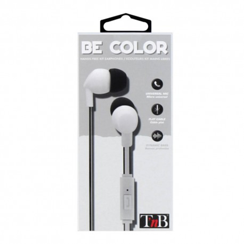 TNB HANDS FREE EARPHONES WHITE