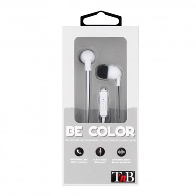 TNB HANDS FREE EARPHONES WHITE