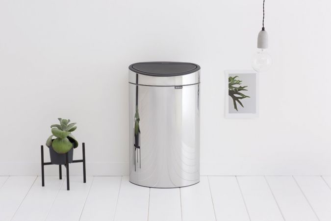 BRABANTIA TOUCH BIN ΚΑΔΟΣ ΑΠΟΡΡΙΜΑΤΩΝ 40 ΛΙΤΡΑ - BRILLIANT STEEL