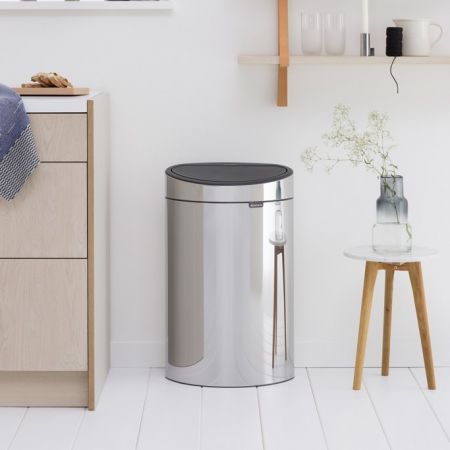 BRABANTIA TOUCH BIN ΚΑΔΟΣ ΑΠΟΡΡΙΜΑΤΩΝ 40 ΛΙΤΡΑ - BRILLIANT STEEL