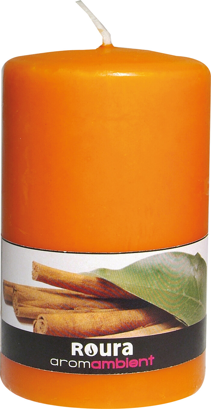 SCENTED PILLAR CANDLE 10X6CM CINNAMON