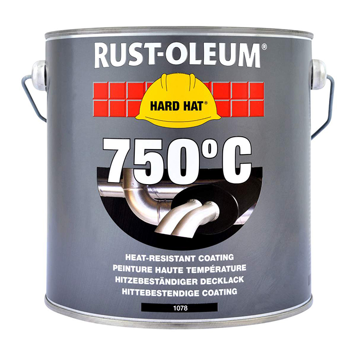 RUST-OLEUM BLACK HEAT RESISTANT 750ML