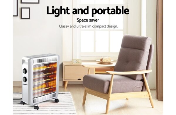 MATESTAR MAT-22W QUARTZ HEATER 2200W WHITE