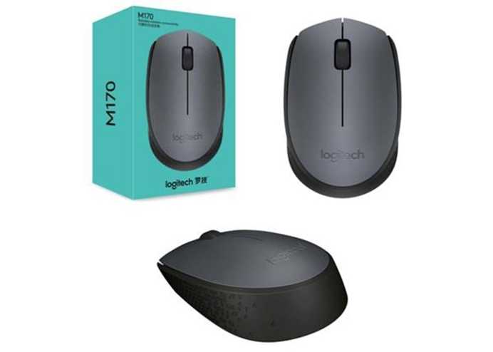 LOGITECH M170 WIRELESS MOUSE GREY