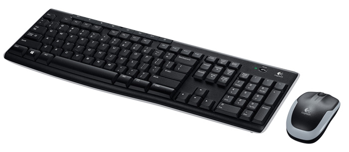 LOGITECH WIRELESS KEYBOARD AND MOUSE MK270-GREEK KEYS