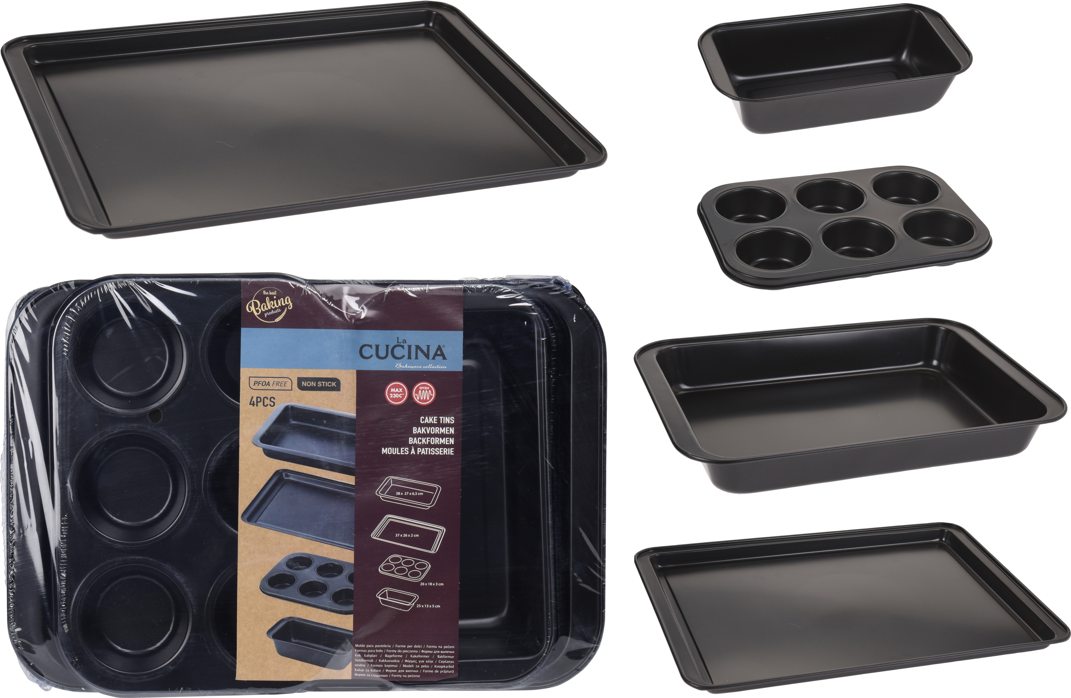 BAKING TRAYS METAL 4PCS