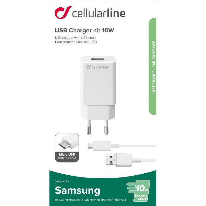 CELLULAR LINE MICRO USB FOR SAMSUNG 10W