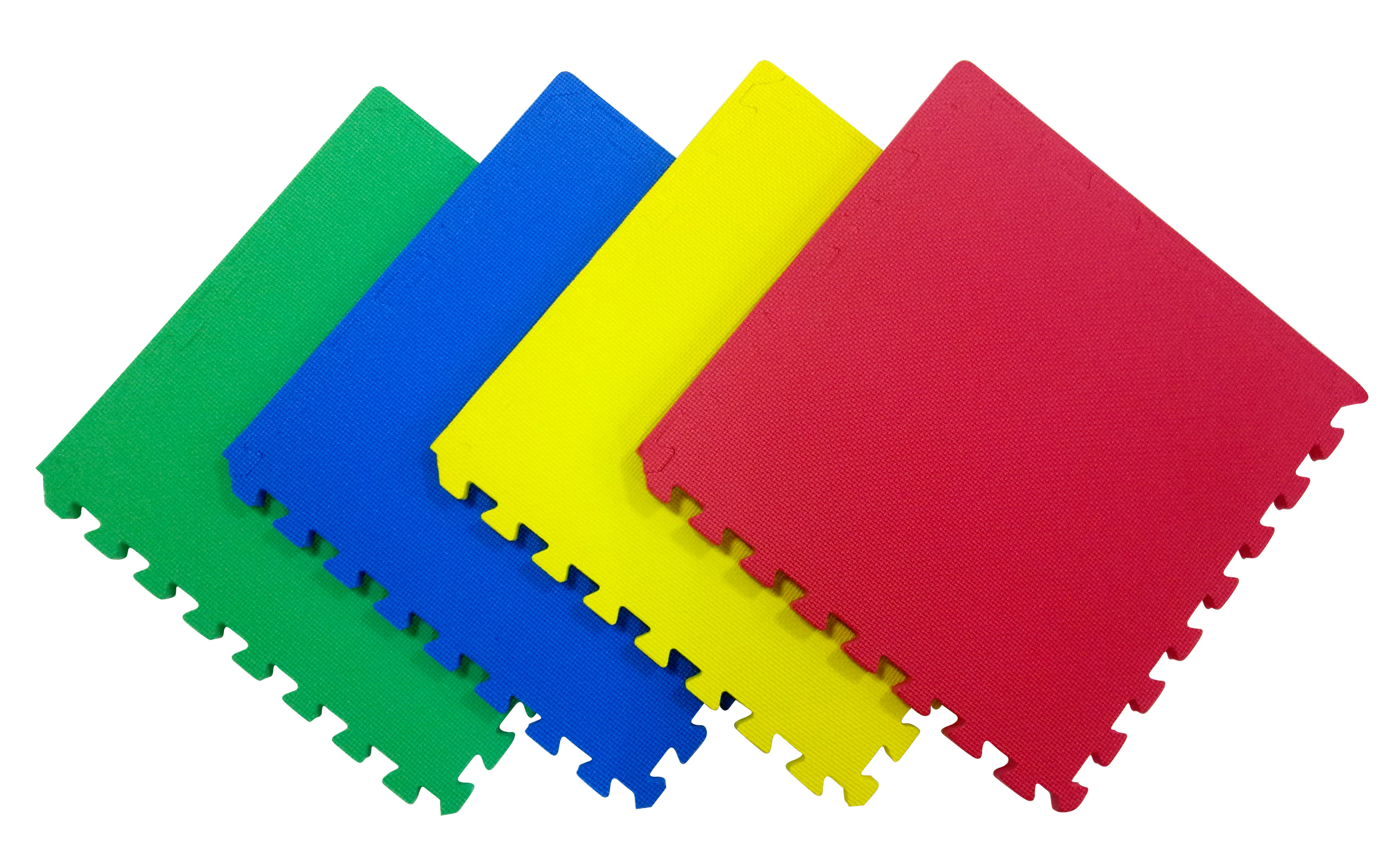 EVA COLOUR MAT 50X50X2CM BLUE/RED/YELLOW/GREEN 4PCS