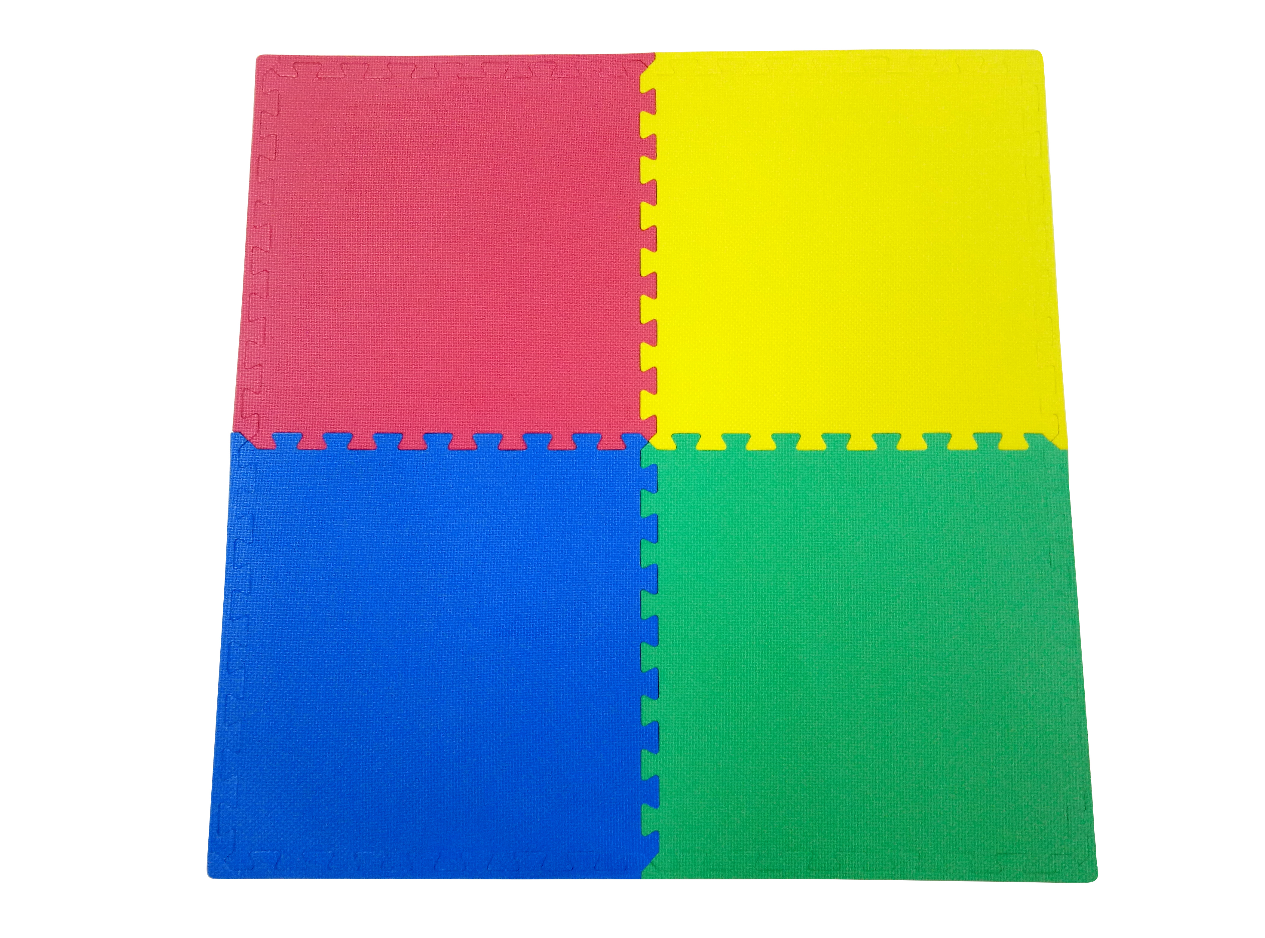 EVA COLOUR MAT 50X50X2CM BLUE/RED/YELLOW/GREEN 4PCS