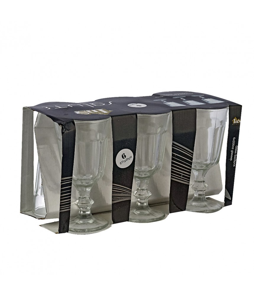 TNS CRYSTAL GLASSES 6PC SET 280ML