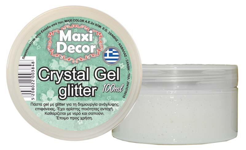 MAXI DÉCOR CRYSTAL GEL GLITTER 100ML