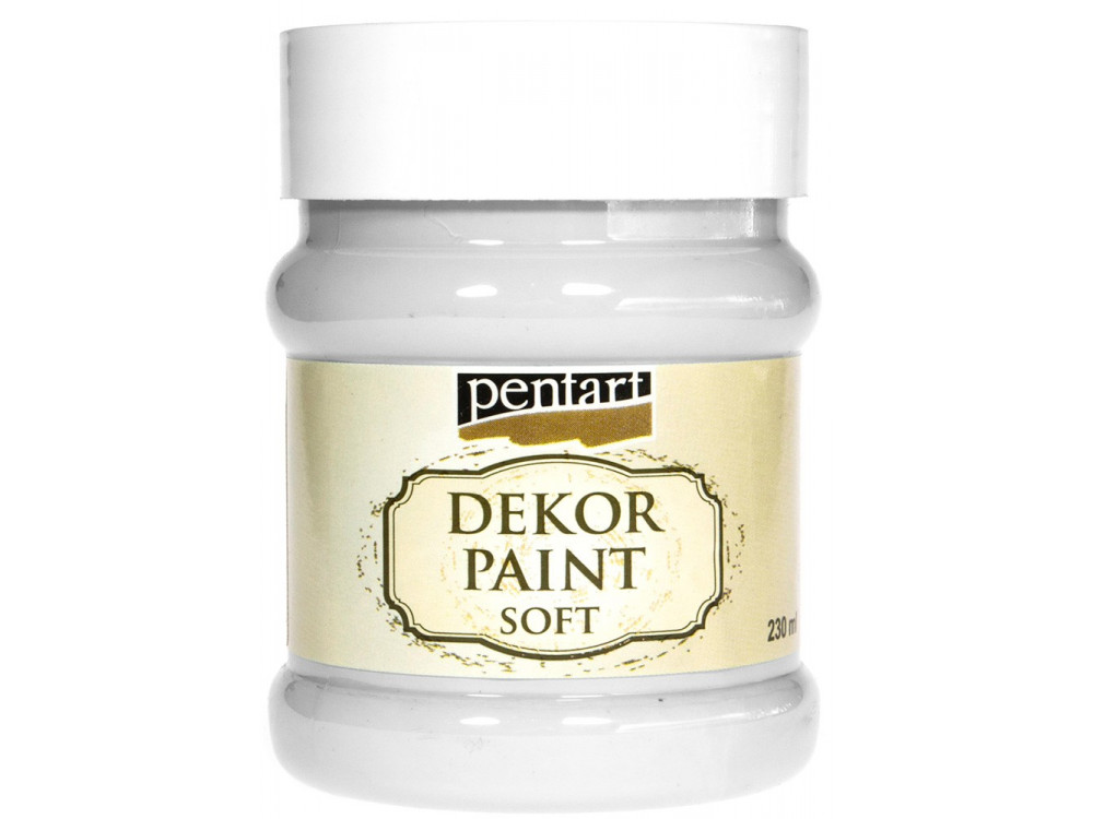 PENTART DEKOR PAINT SOFT 230ML WHITE