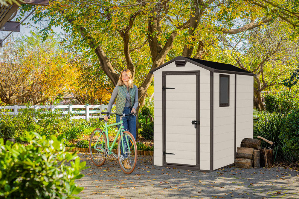 KETER GARDEN SHED 4X6FT - BEIGE