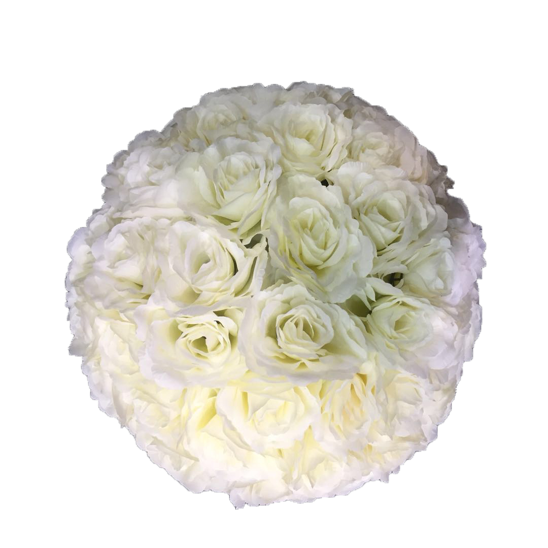 ROSE BALL 28CM WHITE