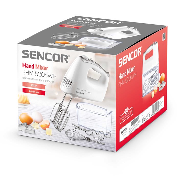 SENCOR SHM5206WH HAND MIXER 400W