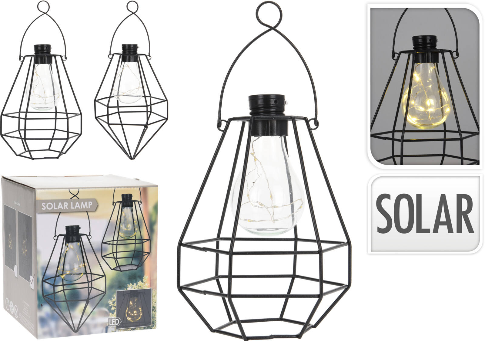 SOLAR BULB LANTERN 8WW LED 2 ΔΙΑΦΟΡΕΤΙΚΑ ΣΧΕΔΙΑ