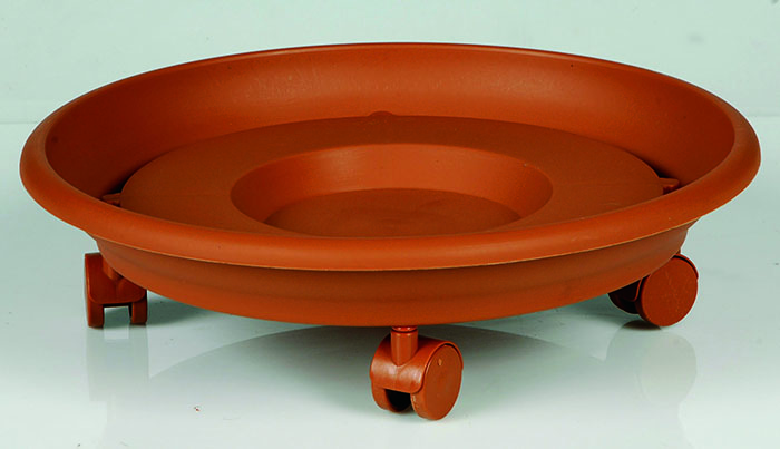 VIOMES TERRACOTTA ΠΙΑΤΟ ΜΕ ΡΟΔΕΣ 42CM