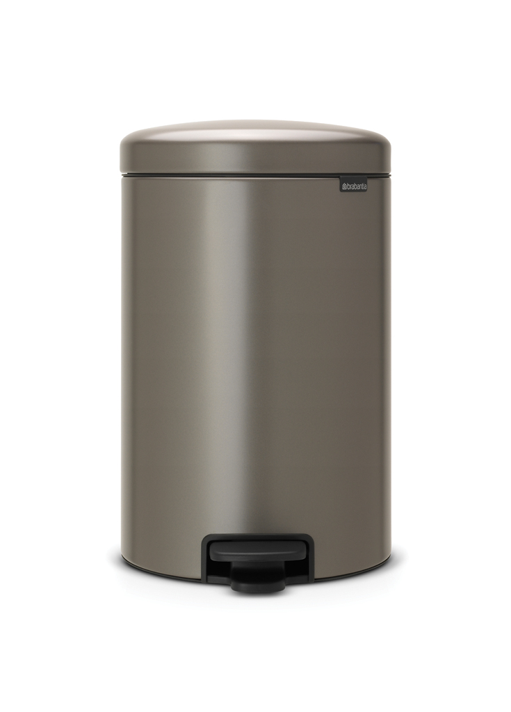 BRABANTIA PEDAL BIN NEWICON, 20 LITRE - PLATINUM