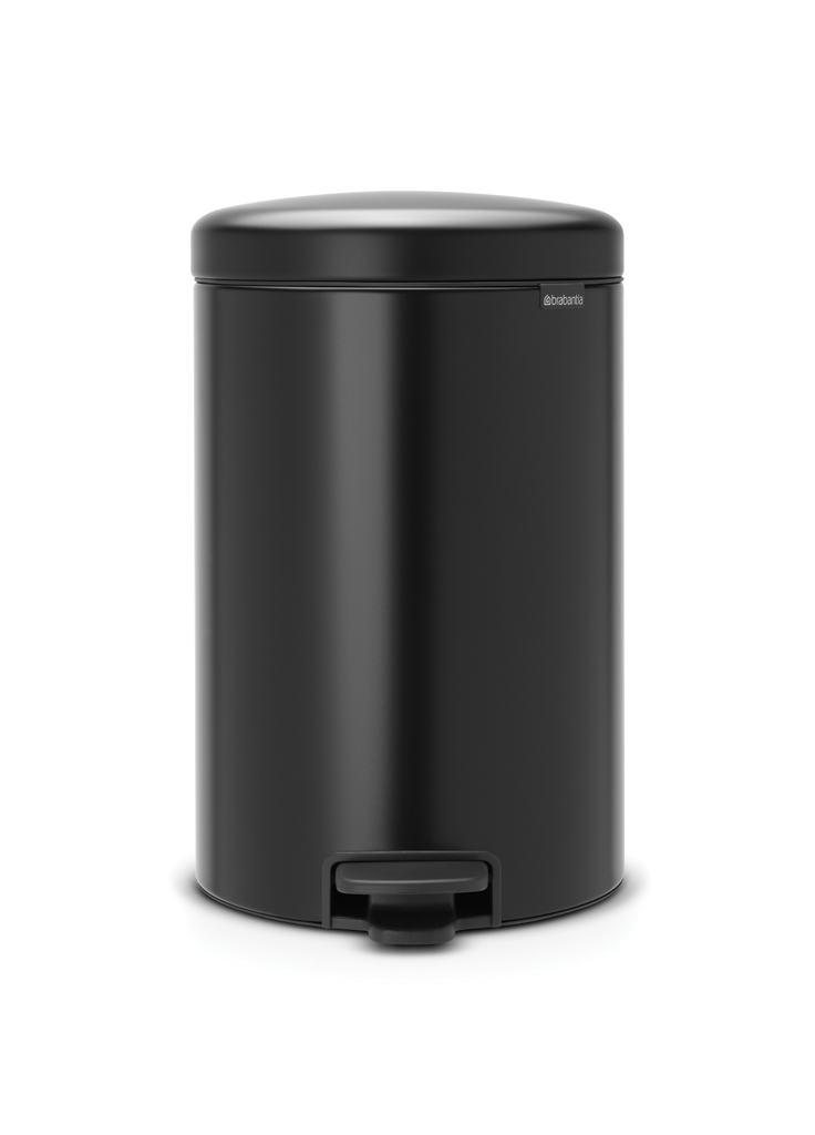 BRABANTIA PEDAL BIN NEWICON, 20 LITRE - MATT BLACK