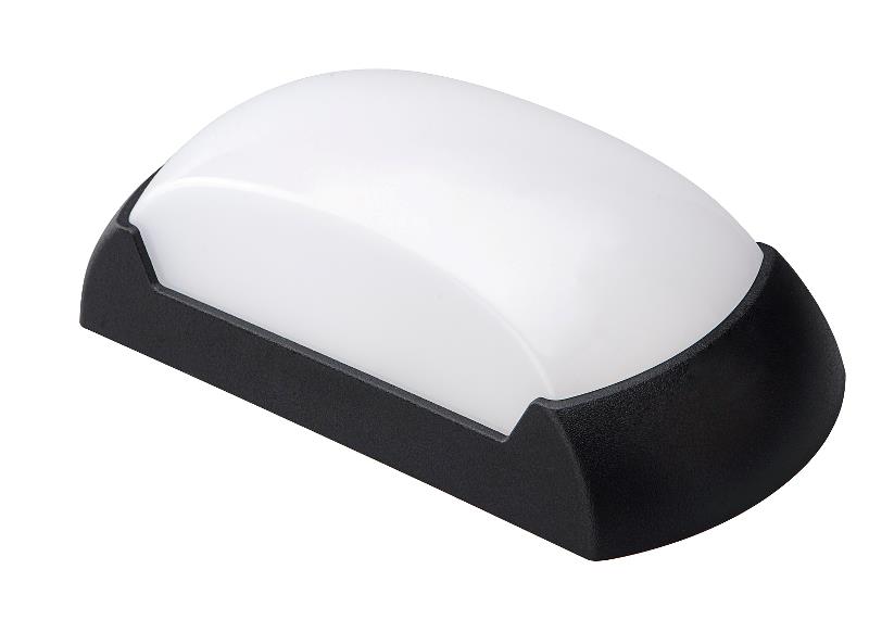 J&C LED 12W OUTDOOR BULKHEAD WALL LIGHT OVAL 6500K IP65