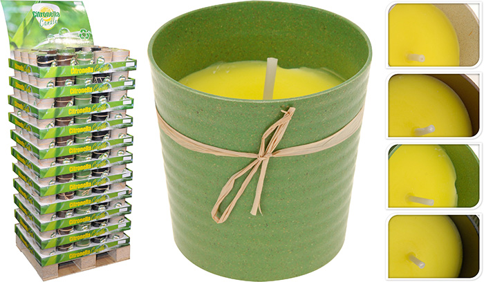 CANDLE CITRONELLA ECO POT