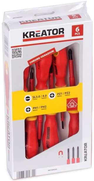 KREATOR SCREWDRIVER SET 6PCS 