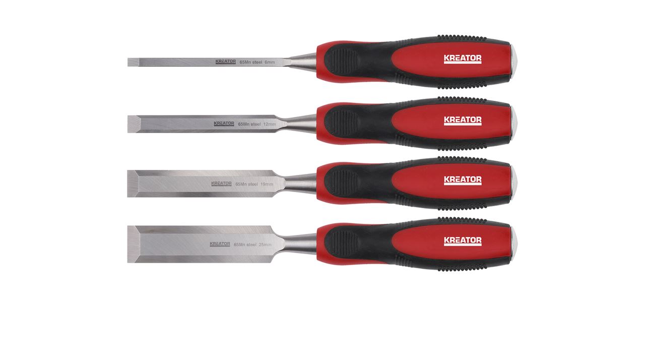 KREATOR WOOD CHISEL SET TPR 4PCS