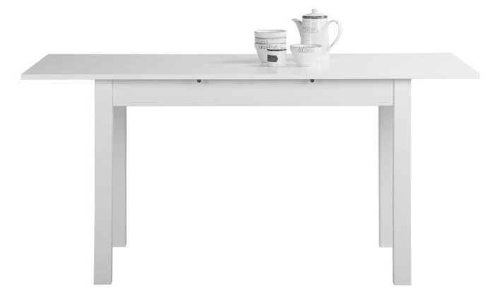 FINORI COBURG 120 - 160CM EXTENDABLE TABLE WHITE